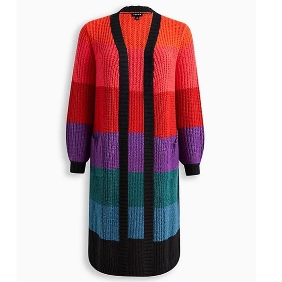 Torrid CHUNKY DUSTER BALLOON SLEEVE SWEATER - Picture 4 of 10